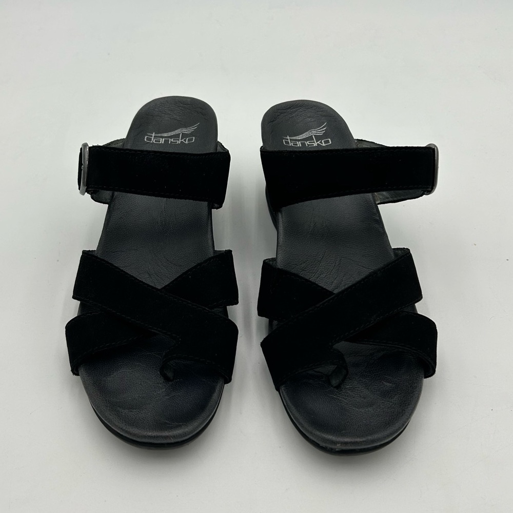 DANSKO Women's Aubree Black Nubuck Wedge - Picture 3 of 7